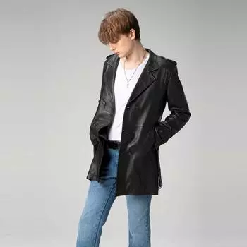 Dericlub Man Пальто из 100% натуральной кожи