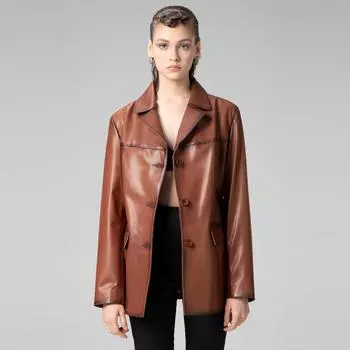 Dericlub Женская куртка из 100% натуральной кожи