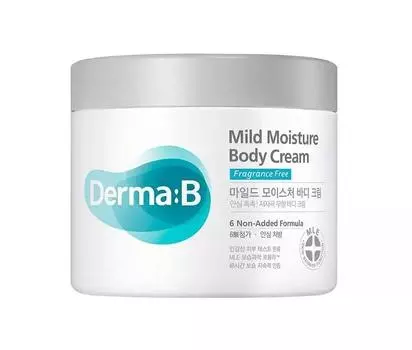 Derma B Mild Moisture Body Cream 430ml