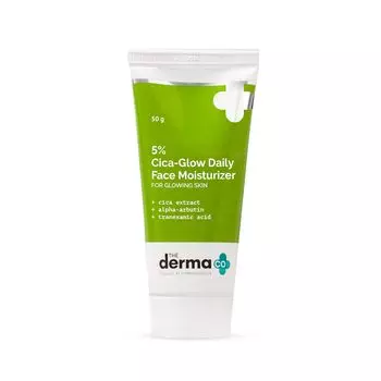 Derma Co 5% Cica-Glow Ежедневный лосьон для лица Увлажняющий крем с альфа-арбутином и транексамовой кислотой для сияющей кожи 5
