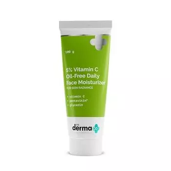 Derma Co 5% Витамин C Без масла Ежедневный увлажняющий крем для лица для сияния кожи - 100 г