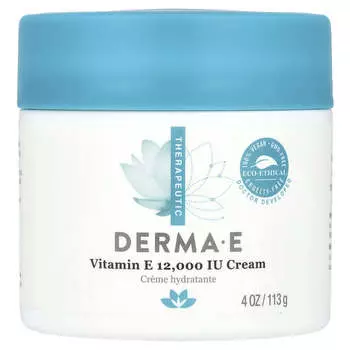 DERMA E, крем с витамином Е, 12 000 МЕ, 113 г (4 унции)