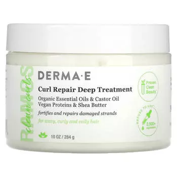 DERMA E, Ramos Clean Curls, средство для глубокого восстановления локонов, 10 унций (284 г)