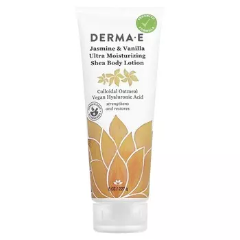 DERMA E, Ultra Moisturizing Shea Butter Body Lotion, Jasmine & Vanilla, 227g (8oz)