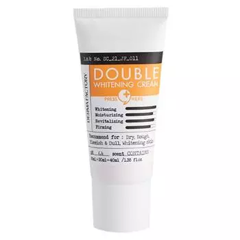 Derma Factory Двойной отбеливающий крем – Осветляющая двойная формула с транексамовой кислотой и глутатионом, корейский