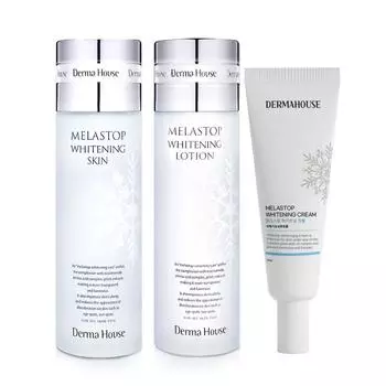 Derma House Mela Stop Whitening 3 типа, кожа 125мл + лосьон 125мл + крем 30мл, 1 набор
