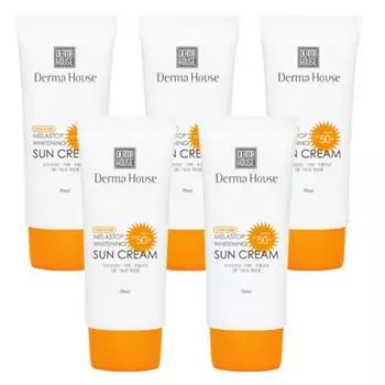 Derma House Whitening Sun Cream 50ml (whitening, wrinkle improvement, UV protection) SPF50+PA+++, 5 pcs.