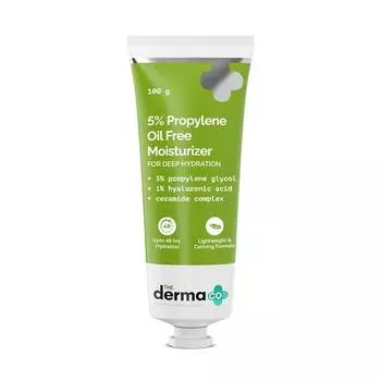 Дерма Ко. 5% пропиленовый безмасляный увлажняющий крем с пропиленгликолем и гиалуроновой кислотой для безмасляного увлажнения - 100 г