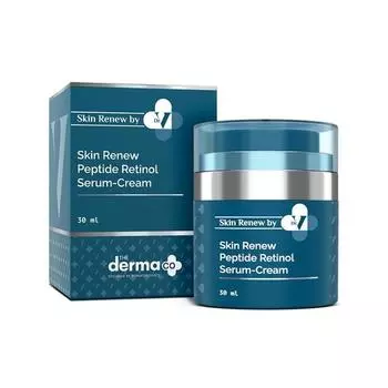 Дерма Ко. x Dr.V Skin Renew Peptide Retinol Serum-Cream с пептидом и ретинолом-30 мл | 1% vv | Увеличивает выработку коллагена|Осветляет, темные пятна