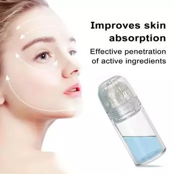Derma Stamp Микроигольчатый дермароллер для женщин и мужчин Защитный чехол Дизайн 5 мл Бутылка для всех типов кожи Борода Микроигольчатый ролик Ручка Микро 0.5mm