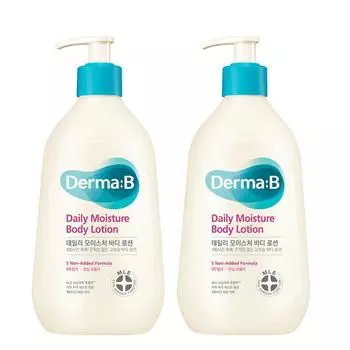 Dermabee Daily Moisture Body Lotion с ароматом древесной пудры, 400 мл, 2 шт.