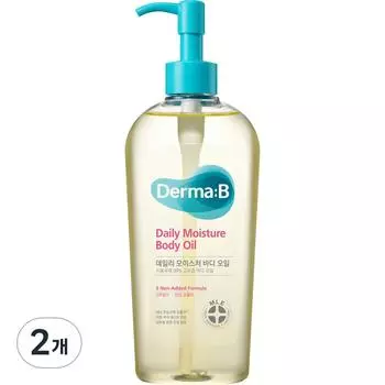 Dermabee Daily Moisture Body Oil Fresh Peach Fragrance, 300ml, 2 units