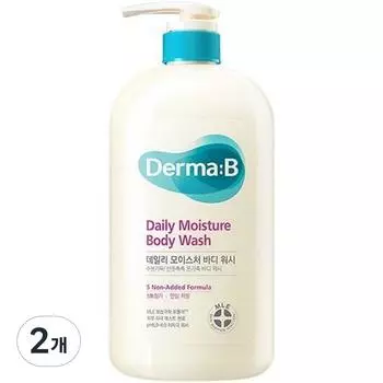 Dermabee Daily Moisture Body Wash Fresh Peach Fragrance, 2 packs, 1L