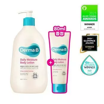 Dermabee Daily Moisture лосьон для тела, 500 мл, специальный (500мл+80мл), Корейский уход за телом