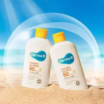 Dermabee Everyday Large Capacity Sunblock 200ml 1+1 Special (+Wash 30ml), Single Item