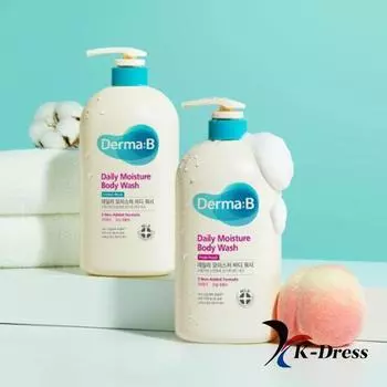 Dermabee Ежедневный гель для душа, 1000 мл, 2 типа Cotton Musk