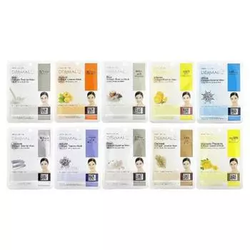 Dermal Collagen Essence Beauty Mask Whitening Comprehensive Pack Sheet (10 листов, 23 г, 0,81 унции каждый)