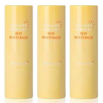 Dermashare Collagen Moisture Sun Multi Balm, 11 г, 3 шт.