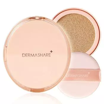 Dermashare Vegan Long Lasting Air Fixing Cover Cushion 13g, Увлажнение, Корейская косметика, Kbeauty, образец #21 Ivory