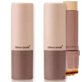 Dermashare Vegan Natural Fit Cover Stick Serum Foundation SPF50+ PA+++ 14 г, 2 шт., Нет. 23 Песок