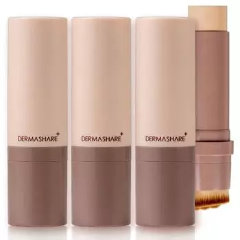 Dermashare Vegan Natural Fit Cover Stick Serum Foundation SPF50+ PA+++ 14 г, 3 шт., Нет. 23 Песок