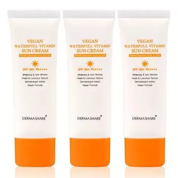 Dermashare Vegan Waterful Vitamin Sun Cream SPF50+ PA++++, 3 шт., 50 мл