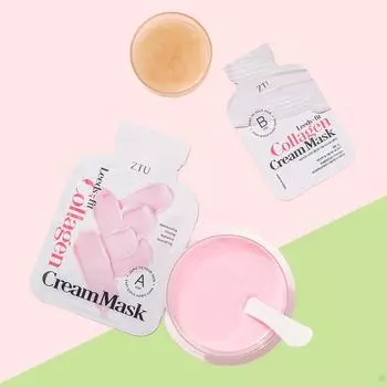 Dermatology Modeling Pack ZTU Lizfit Collagen Cream Modeling Pack 1-порционный увлажняющий пакет, 1 упаковка
