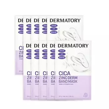 DERMATORY Pro Cica Zincderm Band Mask 28 г*10 шт. P000DWIL - Face Mask