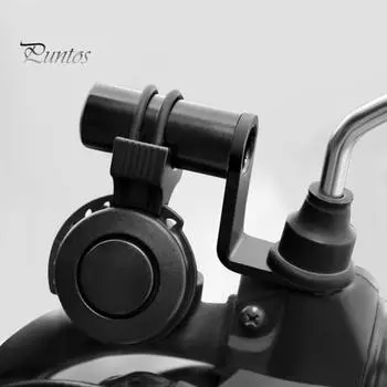 Держатель адаптера для велосипедного телефона, прочное алюминиевое зеркало заднего вида, крепление для велосипедного компьютера, удлинитель для крепления на звонок, база для велосипеда, аксессуары чёрный