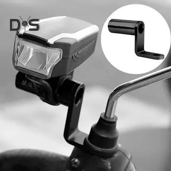 Держатель адаптера для велосипедного телефона, прочное алюминиевое зеркало заднего вида, крепление для велосипедного компьютера, удлинитель для крепления на звонок, база для велосипеда, аксессуары чёрный