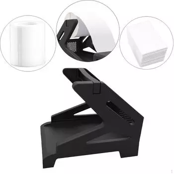 Держатель этикеток-гармошек, рулонные этикетки, универсальный термодержатель для чёрный