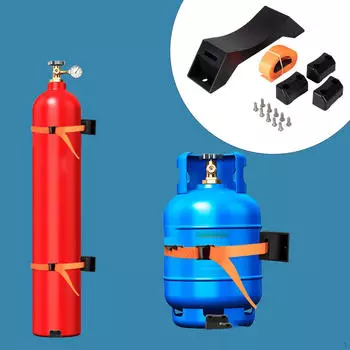 Держатель баллона для газа настенный удлиненный нейлоновый ремень экономит место кронштейн для крепления баллона