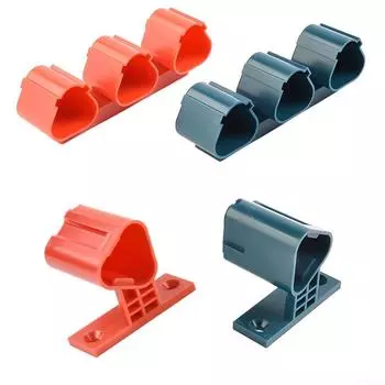 Держатель батареи 10,8 В 12 В 1 шт. Синий/красный пластик 1/3 слота