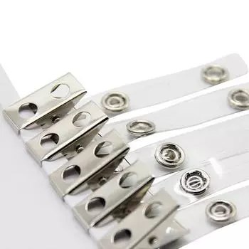 Держатель бейджа, аксессуары, зажим, прозрачный идентификационный жетон, держатель бейджа с двумя отверстиями, зажимы для карт для персонала, продавцов-консультантов