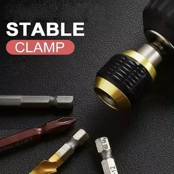 Держатель бит магнитный 1/4 шестигранный хвостовик удлинитель сверла, соединение для отверток бит гаек дрелей адаптер для торцевого ключа 2.4+6 дюймов