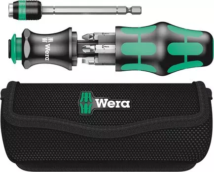 Держатель бит Wera 05051024001 Driver KK 25 со съемным байонетным лезвием, импорт из Японии (Минус/Плюс) 7-в-1 [Обычный продукт]
