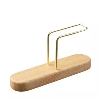 Держатель бумажного кофейного фильтра ручной работы, вертикальный V-образный веерообразный универсальный кронштейн, подвесной ящик для хранения бумажного кофейного фильтра из массива черного ореха One Size