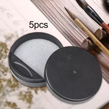 Держатель чернил для каллиграфии, 5 шт., с крышкой, круглый портативный чехол Inkslab, хорошо подходит для