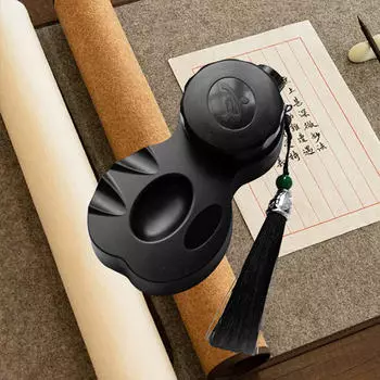 Держатель чернил для каллиграфии с крышкой. Ящик Inkslab для бассейна, колодец для практики рисования. чёрный