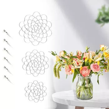 Держатель цветочной композиции, вставка из цветочной сетки, крышка, лягушка, инструмент для организации проволоки для 4 5 6inch 1 Piece