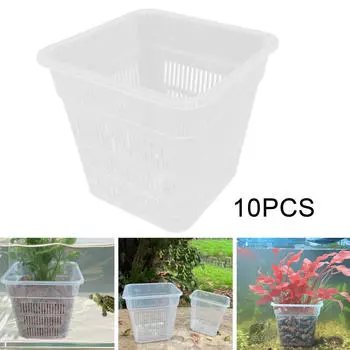 Держатель для аквариумных растений Горшок для аквариума Многофункциональный Легко устанавливается Выращивание растений для 12cmx11.3cm
