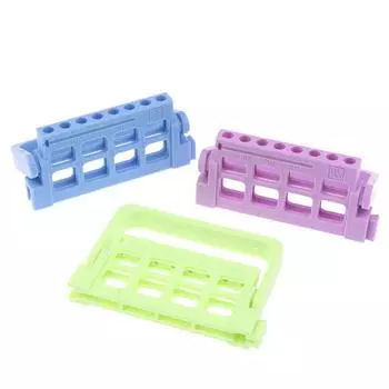 Держатель для эндодонтических файлов с 8 отверстиями, подставка для эндодонтических файлов, органайзер для эндодонтических файлов, коробка для эндодонтических файлов синий