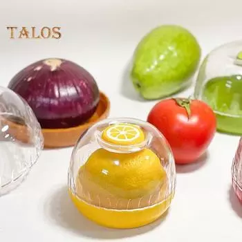 Держатель для авокадо, контейнер для хранения пищевых продуктов, прозрачная крышка без содержания бисфенола А, легко моется, многоразовый контейнер для хранения фруктов жёлтый