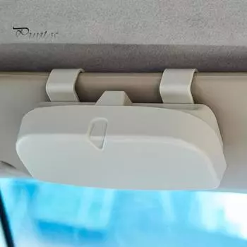 Держатель для автомобильных очков, стиль клипсы, солнцезащитный козырек автомобиля, надежное хранение солнцезащитных очков, карт, ключей, салона автомобиля, контейнер для автомобильных очков серый