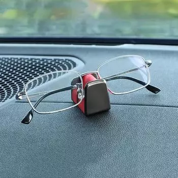 Держатель для автомобильных очков, универсальный органайзер для автомобильных очков, самоклеящаяся подставка для очков на приборную панель автомобиля, защитный держатель для хранения чёрный