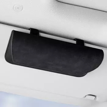 Держатель для автомобильных очков, зажим, аксессуары для салона автомобиля, чехол для украшения интерьера, органайзер для очков, хранение солнцезащитных очков серый