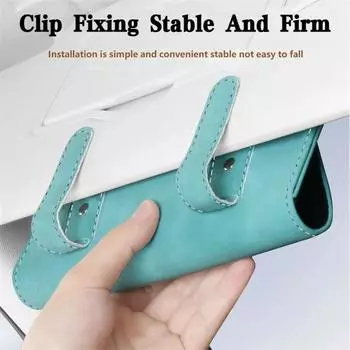 Держатель для автомобильных очков, зажим, аксессуары для салона автомобиля, чехол для украшения интерьера, органайзер для очков, хранение солнцезащитных очков серый