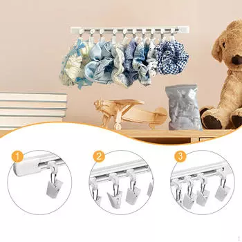 Держатель для аксессуаров для волос с настенными крючками для эффективной организации пространства в спальне 30cm