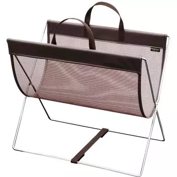 Держатель для багажа Saki Self Wagon Mesh x Leather Tone PVC Brown R-358