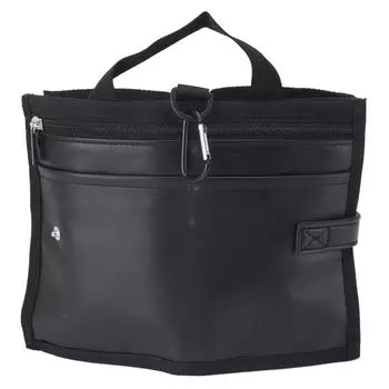 Подстаканник для багажа, складной, из искусственной кожи, с ручкой, карман на молнии, переноска для напитков